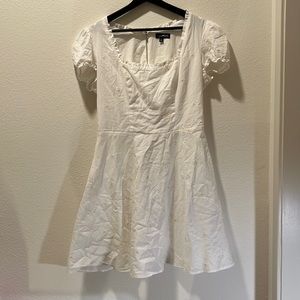 Sequin Hearts Square Neck Flower Dress SZ L